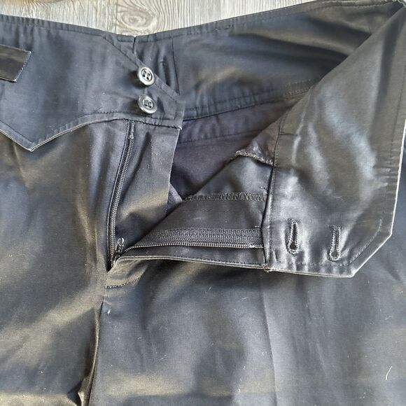 Mihoko Saito Black Dress Long Flare Pants Japanese Size 42 - Picture 5 of 11